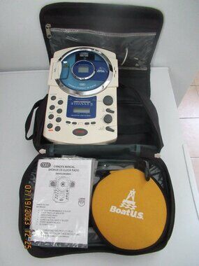 Vintage TDE AM/FM CD Shower Clock Radio (Model ATC-1029)